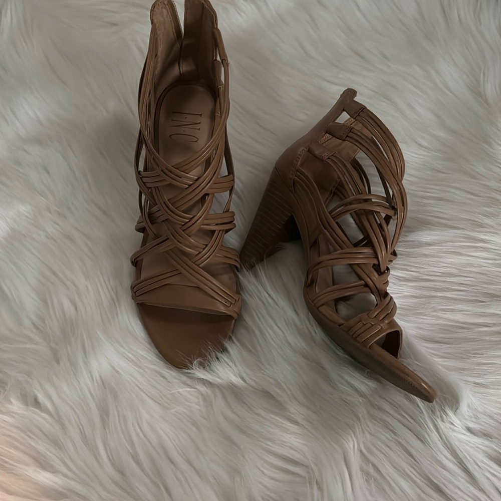 INC strappy sandals